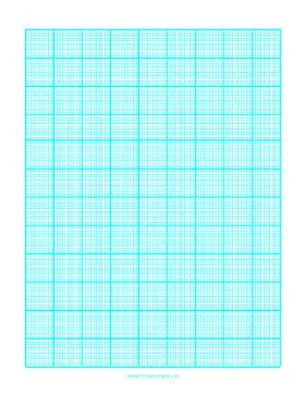 Printable Graph Paper with one line every 2 mm and heavy index lines every tenth line on A4 paper