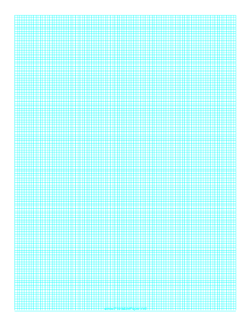 Printable Graph Paper with one line every 2 mm on A4 paper