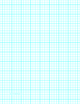 Printable Graph Paper with four lines per inch and heavy index lines on letter-sized paper