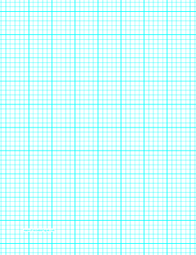 Printable Graph Paper with five lines per inch and heavy index lines on letter-sized paper