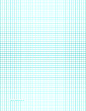 Printable Graph Paper with five lines per inch on letter-sized paper