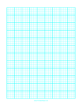 Printable Graph Paper with one line every 5 mm and heavy index lines every fourth line on A4 paper