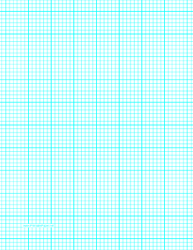 Printable Graph Paper with six lines per inch and heavy index lines on letter-sized paper