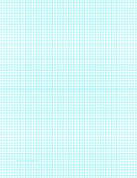 Printable Graph Paper with six lines per inch on letter-sized paper