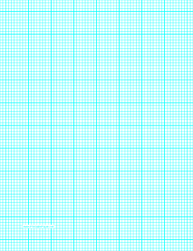 Printable Graph Paper with eight lines per inch and heavy index lines on letter-sized paper