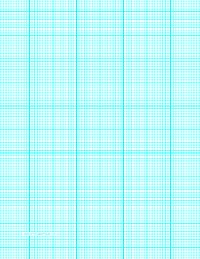 Printable Graph Paper with nine lines per inch and heavy index lines on letter-sized paper