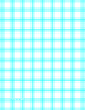 Printable Graph Paper with nine lines per inch on letter-sized paper