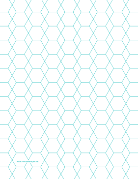 Printable Hexagon and Diamond Graph Paper with 1/2-inch spacing on letter-sized paper