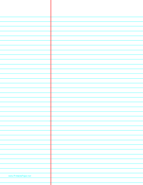 Printable Law Ruled Paper