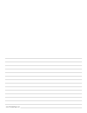 Printable Writing Paper with Room for Picture