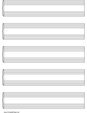 Printable Grand Staff Music Paper on letter-sized paper