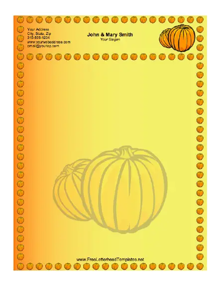 Pumpkin Letterhead