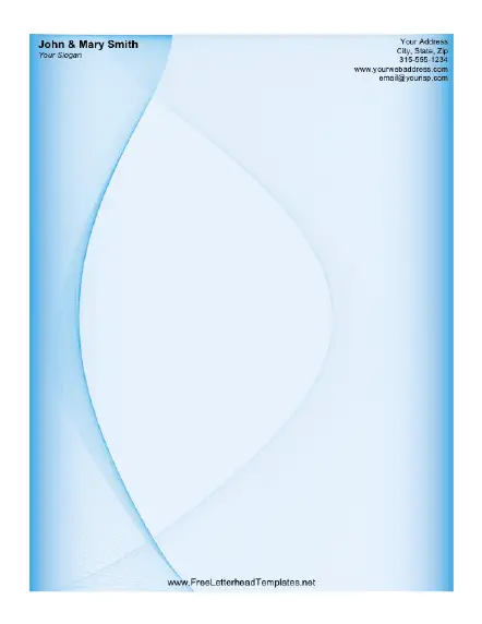 Blue Wave Letterhead