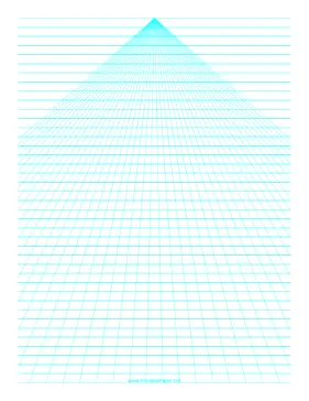 Printable Perspective Paper - Center with Horizontal Lines