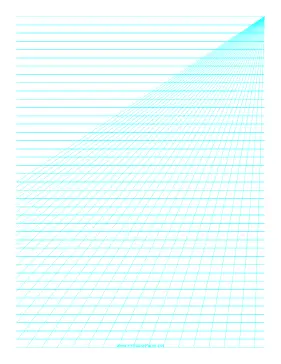 Printable Perspective Paper - Right with Horizontal Lines