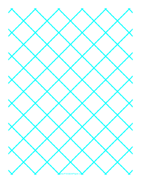 Printable Graph Paper for Quilting with 1 Line per inch ruled diagonally