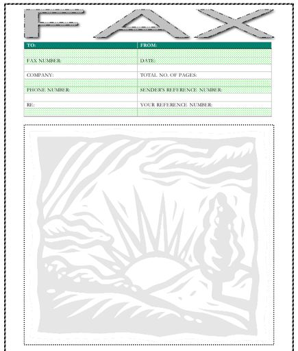 Rising Sun fax cover sheet