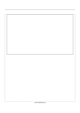 Printable Storyboard with 1x1 grid of 16:9 (widescreen) screens on A4 paper