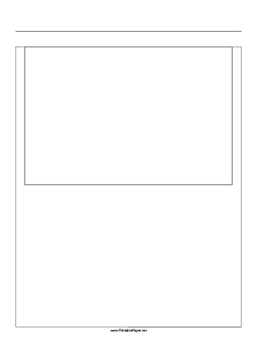 Printable Storyboard with 1x1 grid of 3:2 (35mm photo) screens on A4 paper