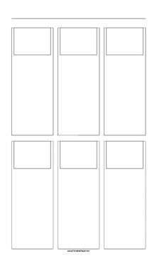 Printable Storyboard with 3x2 grid of 4:3 (full screen) screens on legal paper