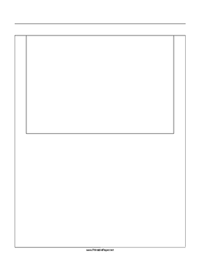 Printable Storyboard with 1x1 grid of 3:2 (35mm photo) screens on letter paper