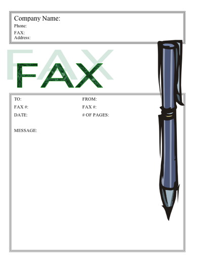 Stylish Stylus fax cover sheet