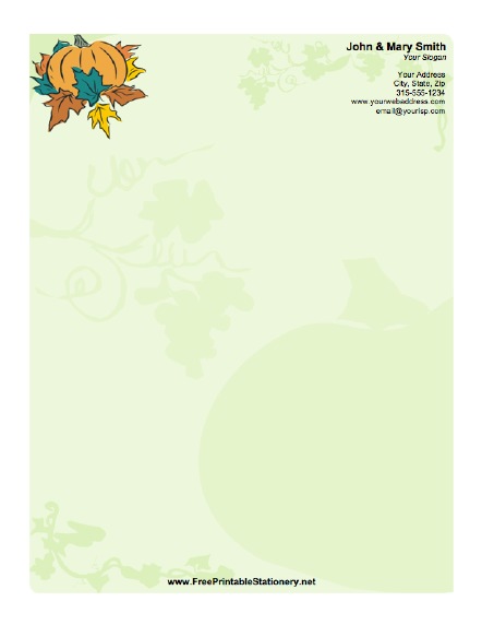 Thanksgiving stationery design