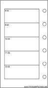 Mini Organizer Daily Planner-Day On Two Pages - Left