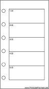 Mini Organizer Daily Planner-Day On Two Pages - Right