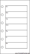 Mini Organizer Weekly Planner-Week On A Page - Right