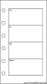 Mini Organizer Weekly Planner-Week On Two Pages - Right