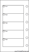 Mini Organizer To Do List - Left