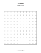 Printable 10x10 Geoboard