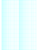 Printable Semi-log paper: 12 Divisions (Long Axis) by 2-Cycle