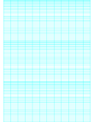 Printable Semi-log paper: 12 Divisions by 3-Cycle