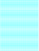 Printable Semi-log paper: 180 Divisions (1 Millimeter) 5th, 10th Accent by 5-Cycle