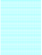 Printable Semi-log paper: 180 Divisions (1 Millimeter) 5th, 10th Accent by 8-Cycle