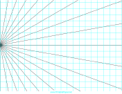 Printable Perspective Grid - 1 point left - landscape