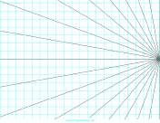 Printable Perspective Grid - 1 point right - landscape