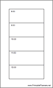 Hipster Organizer Daily Planner-Day On Two Pages-First Page