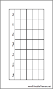 Hipster Organizer Monthly Planner-Month On A Page (landscape)