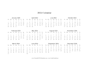 Printable 2024 Calendar One Page Horizontal Descending