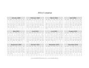 Printable 2024 Calendar One Page Horizontal Grid