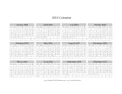 Printable 2024 Calendar One Page Horizontal Grid Descending