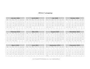 Printable 2024 Calendar One Page Horizontal Grid Descending Monday Start