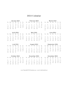 Printable 2024 Calendar One Page Vertical