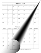 Printable 2024 Calendar Two Months Per Page