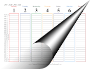 Printable 2024 Hourly Calendar