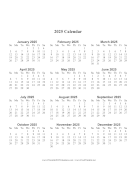 Printable 2025 Calendar One Page Large Vertical