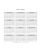 Printable 2025 Calendar One Page Vertical Grid